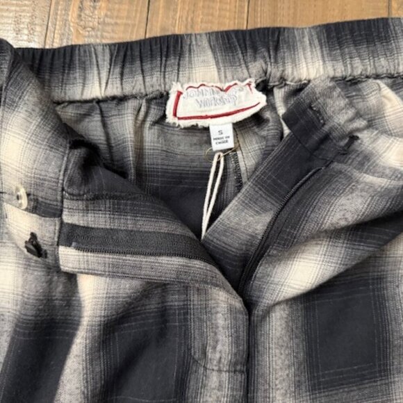 Johnny Was Martina Wide Leg Pants Embroidered Gray Black Plaid Size S - Picture 5 of 6